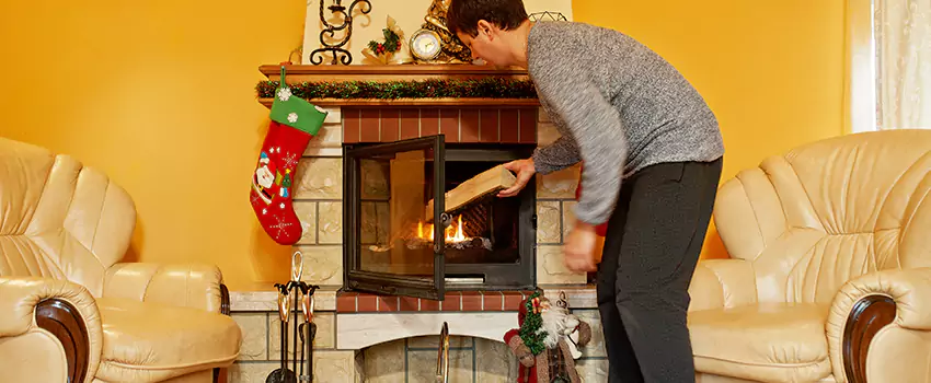 Rusted Metal Fireplace Restoration in Siloam Springs, Arkansas