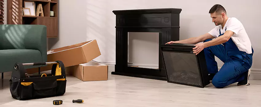 Old Rusted Metal Fireplace Repair And Replacement in Siloam Springs, AR
